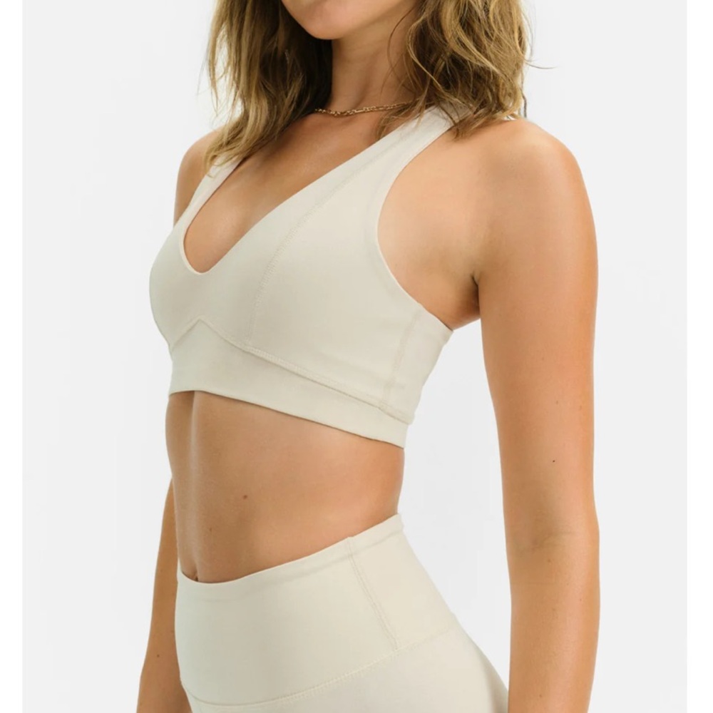 NWT Mate The Label Organic Stretch V-neck Bra